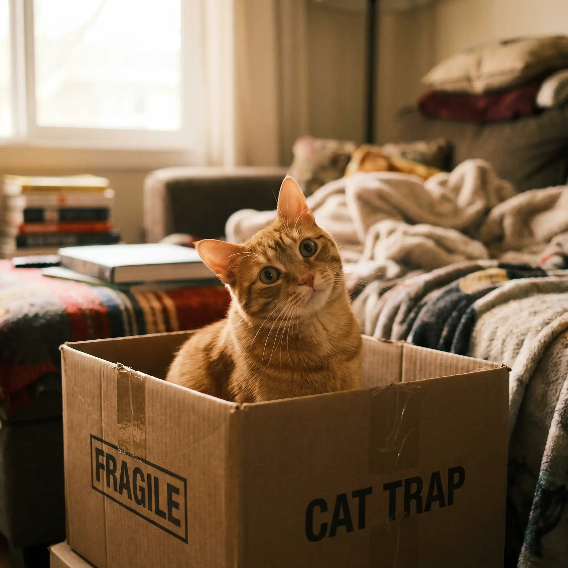 橘猫躲在纸箱里 - 斗罗大陆150免费观看